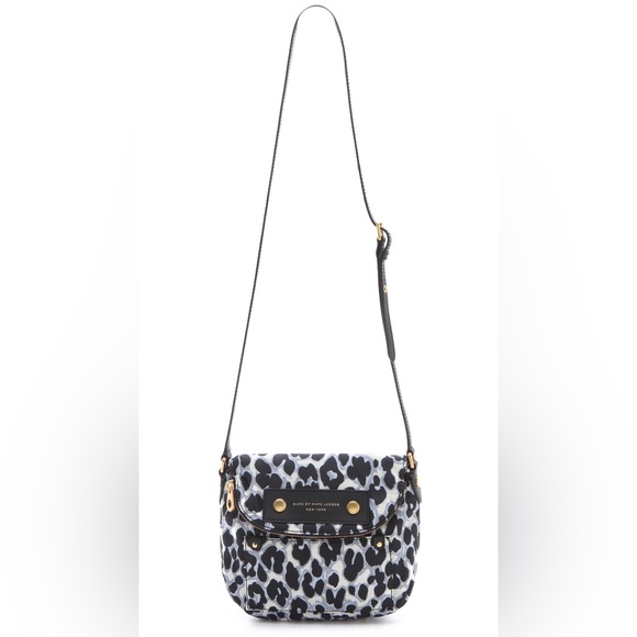Marc by Marc Jacobs Preppy Nylon Natasha (Elephant Grey Leopard) Crossbody Bag - Picture 2 of 9